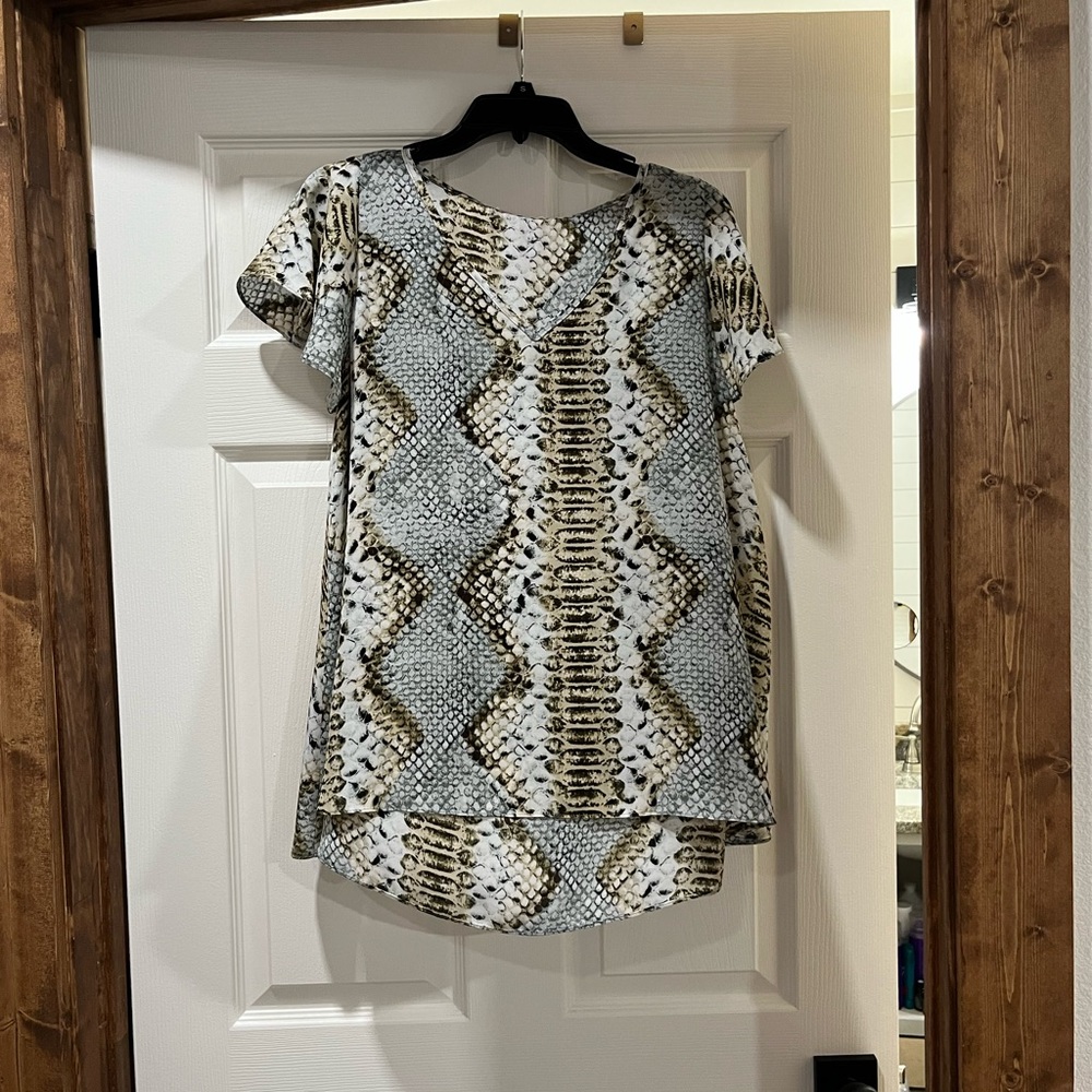 Snake print blouse